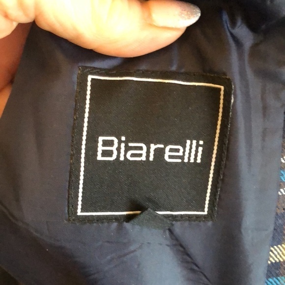 Biarelli Men’s Sport Jacket Blazer Plaid Italian Wool Blend Size Medium - Picture 7 of 11